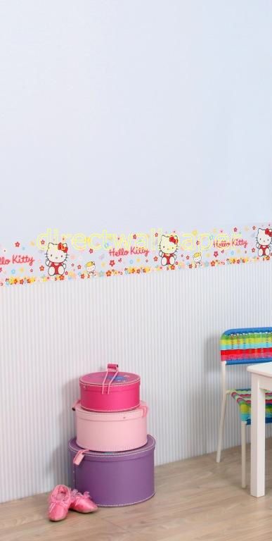 Hello Kitty Blue Wallpaper Border Double Roll 10M UK