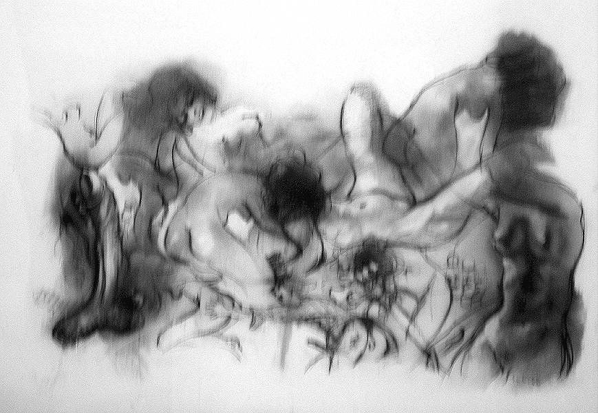 Julian Ritter Original Fine Art Drawing Charcoal 27