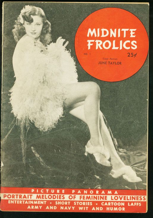 Mignight Frolics 1 1940s Pin Up Mag RARE G