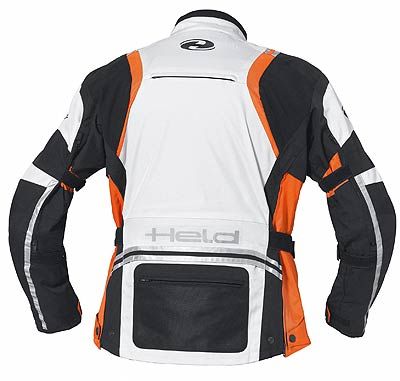 Held Motorradjacke Textil Jacke Hakuna Grau Orange M