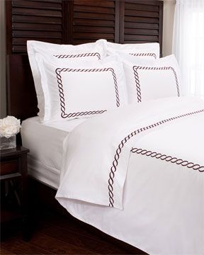 Kassatex Letto Basics 300TC Duvet Cover King Chocolate