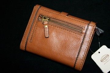 Fossil Vintage Reissue Multifunctional Camel Wallet $70 SL3187235 New