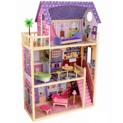 KidKraft Kayla Furnished 3 Story Dollhouse w Stairs