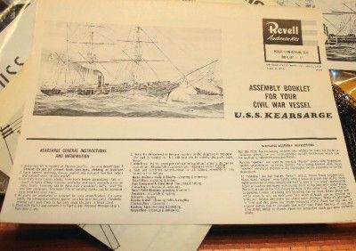 1961 USS Kearsarge Vintage Revell Model Kit H 391 Unstarted Old RARE