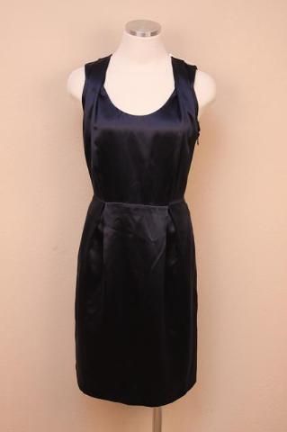 new j crew satin kendall dress color dark navy size 10 39695 retail $