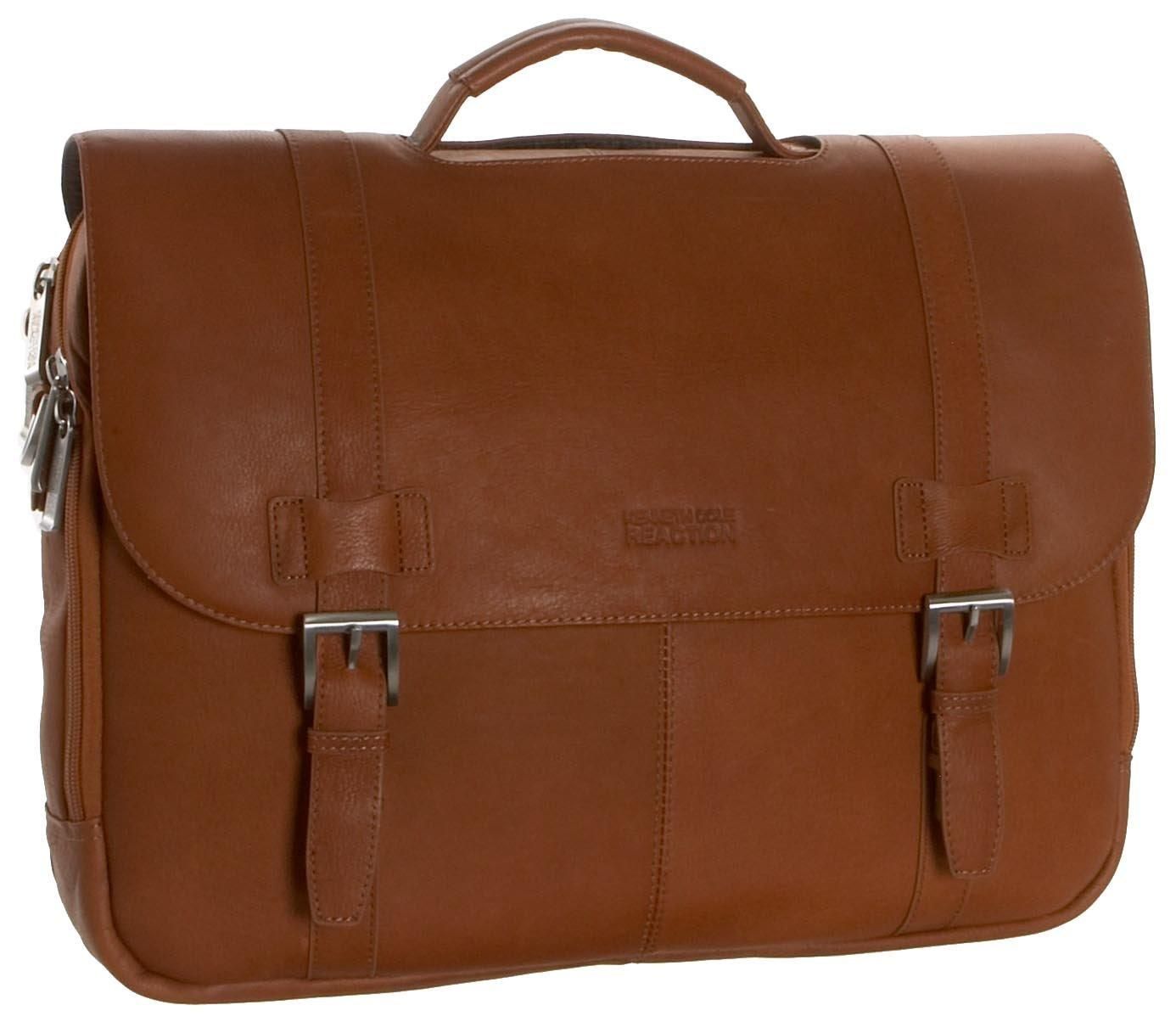 Kenneth Cole Reaction Columbian Leather Portfolio Briefcase