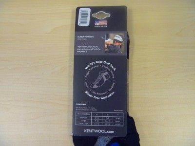 New Kentwool Mens Tour Profile Golf Socks Black Large