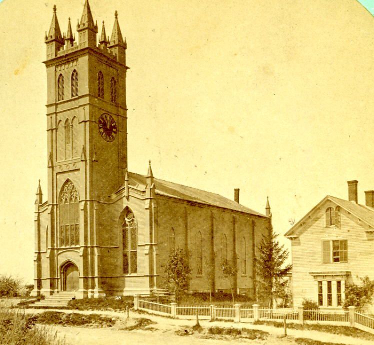 Copeland Newmarket New Hampshire Stereoview Unidentified Church