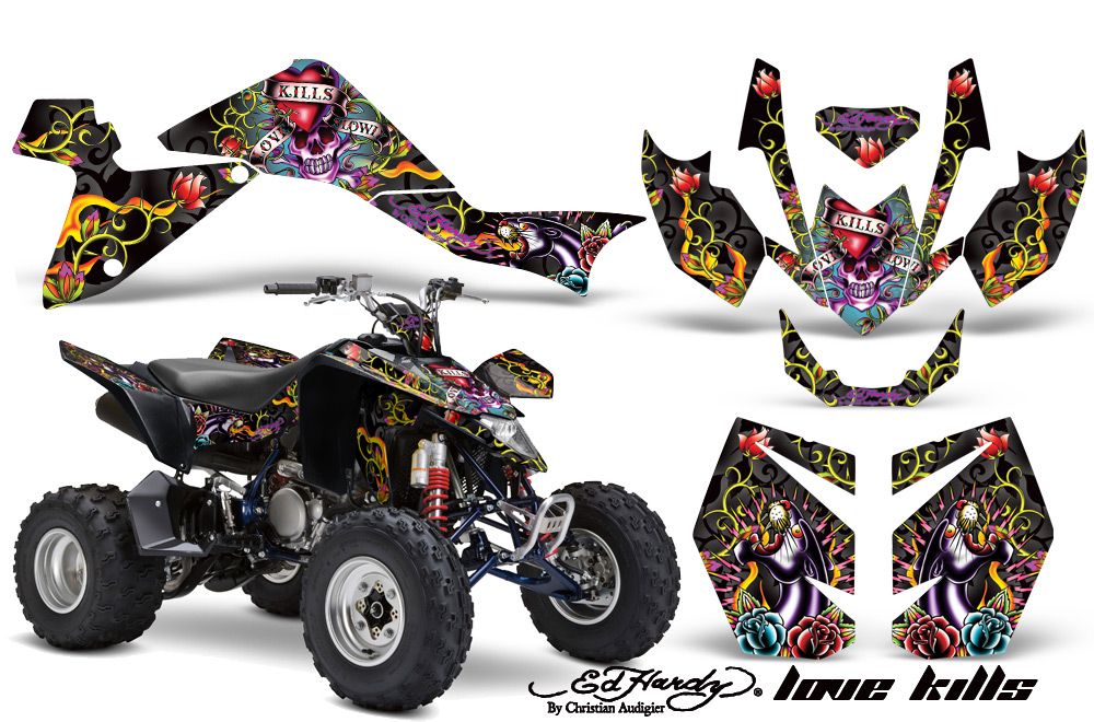 AMR Moto ATV Graphic Kit LTZ 400 LTZ400 Suzuki Ed Hardy