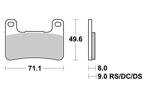 SBS 806 HS Brake Pads Kawasaki ZX 10R Suzuki GSX R