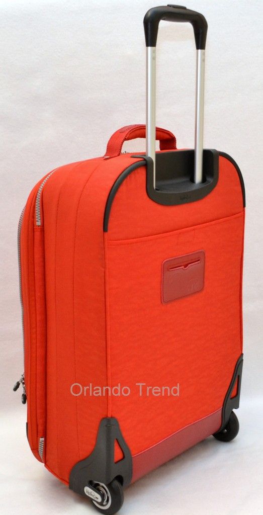 New Kipling USA Yubin New York Expandable Trolley Wheeled Tangerine