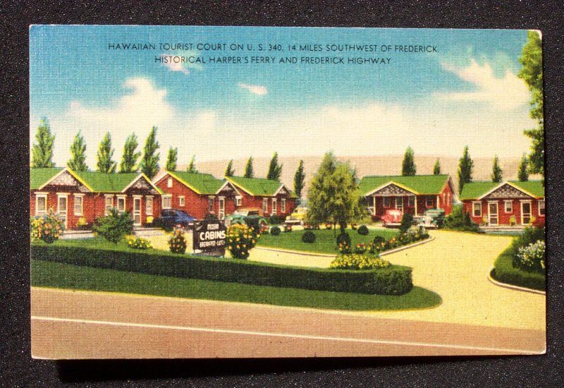 1949 Hawaiian Cabins Linen Remsburg Knoxville MD PC