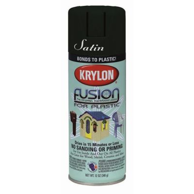 Krylon 2424 Fusion for Plastic Satin Spray Paint Hunter Green