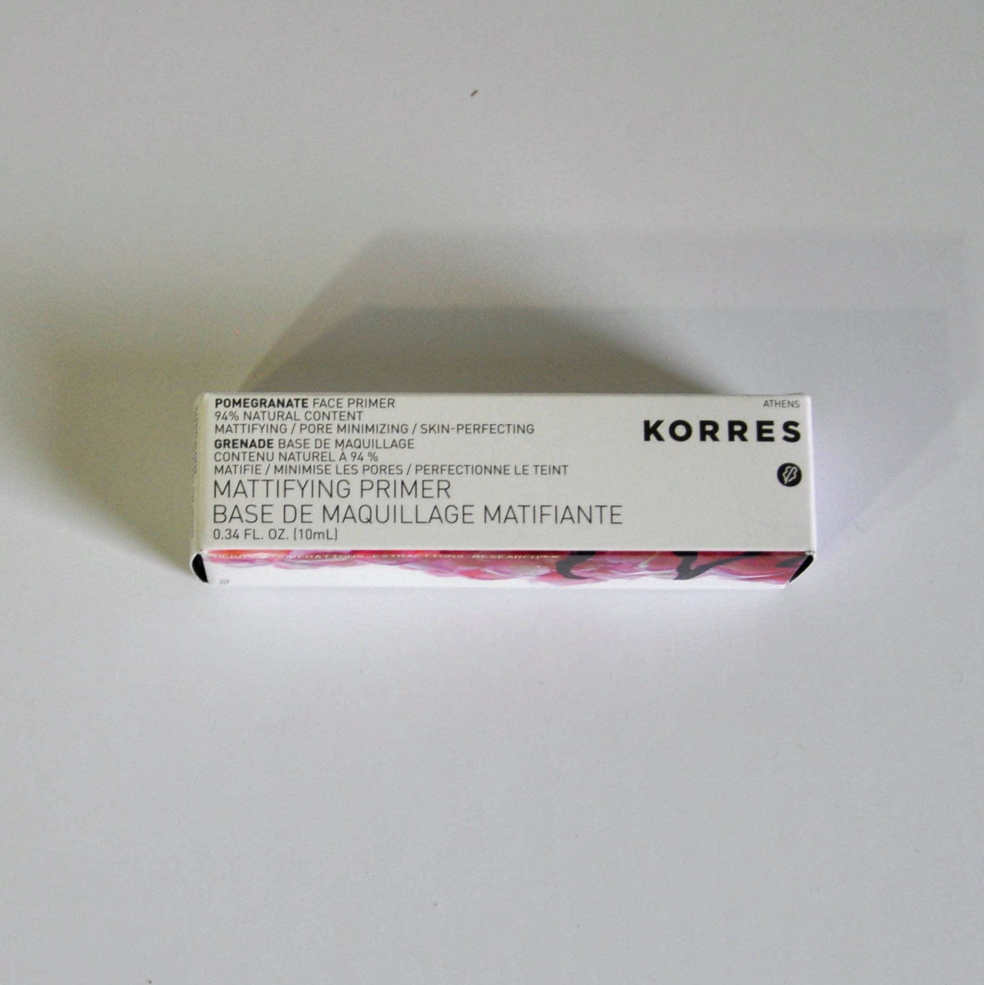 Korres Pomegranate Mattifying Face Primer Travel Size 0 34 oz New Box