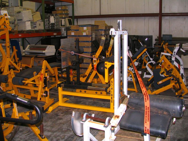 Lot of Exercise Machine Equipment Bicep Tricep Leg Neck