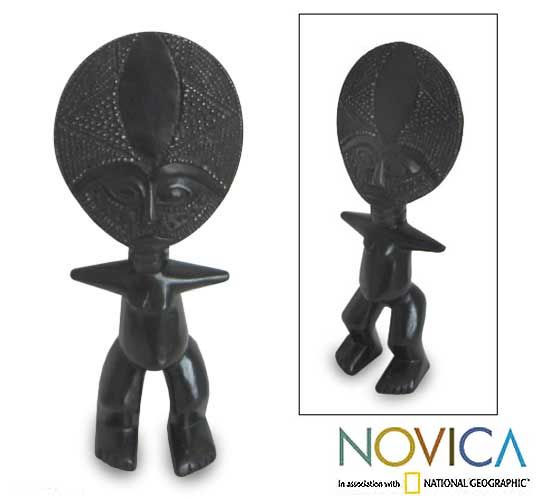 Precious Child African Wood Fertility Doll Novica Ghana