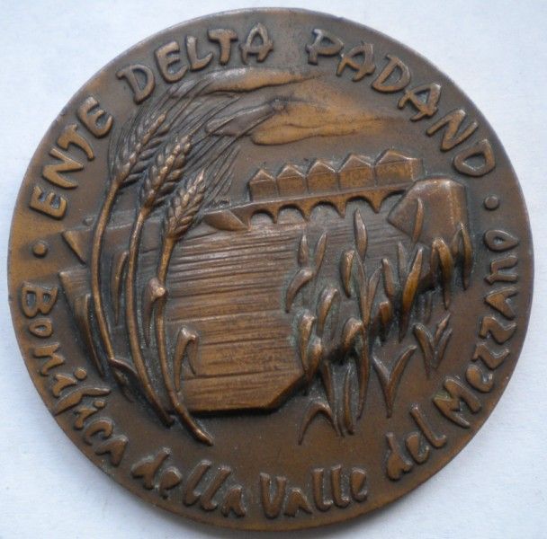 Medaille Ente Delta Padano Bonifica Della Valle Del