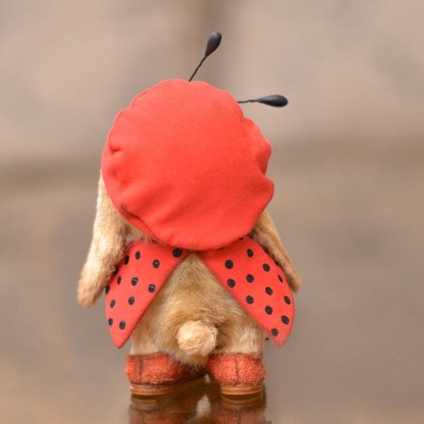 Rabbit Ladybird Sally OOAK 4 6 by Catherine Bespalova