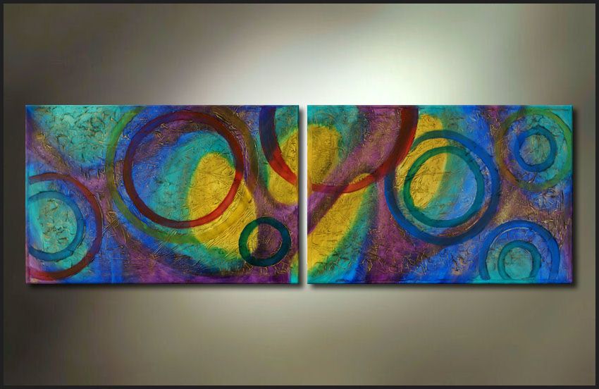 Abstract Painting Texture Vivid Art Kyle Lang Design