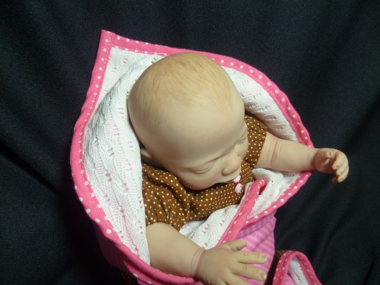 Lacey OOAK Baby Girl Polymer Clay Mini Sculpt 11 5 Holly Hansen