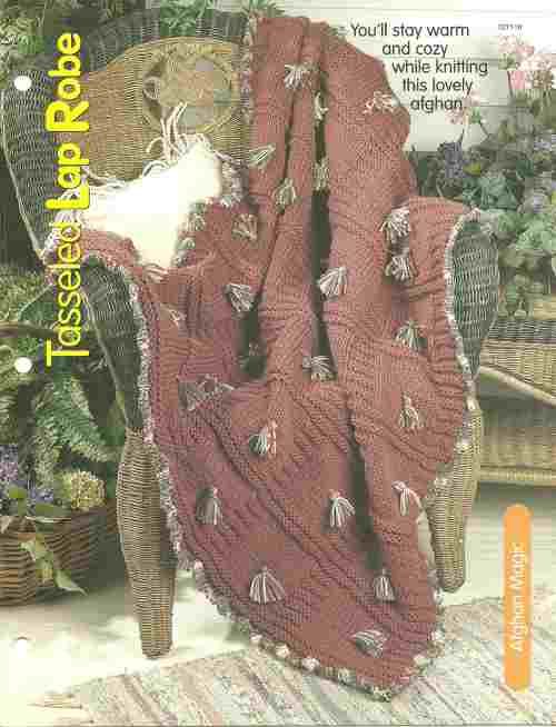 Knit Patterns Lap Robe Candy Cane Fashion Doll Dress