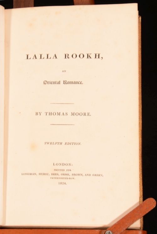 1824 Lalla Rookh An Oriental Romance Moore