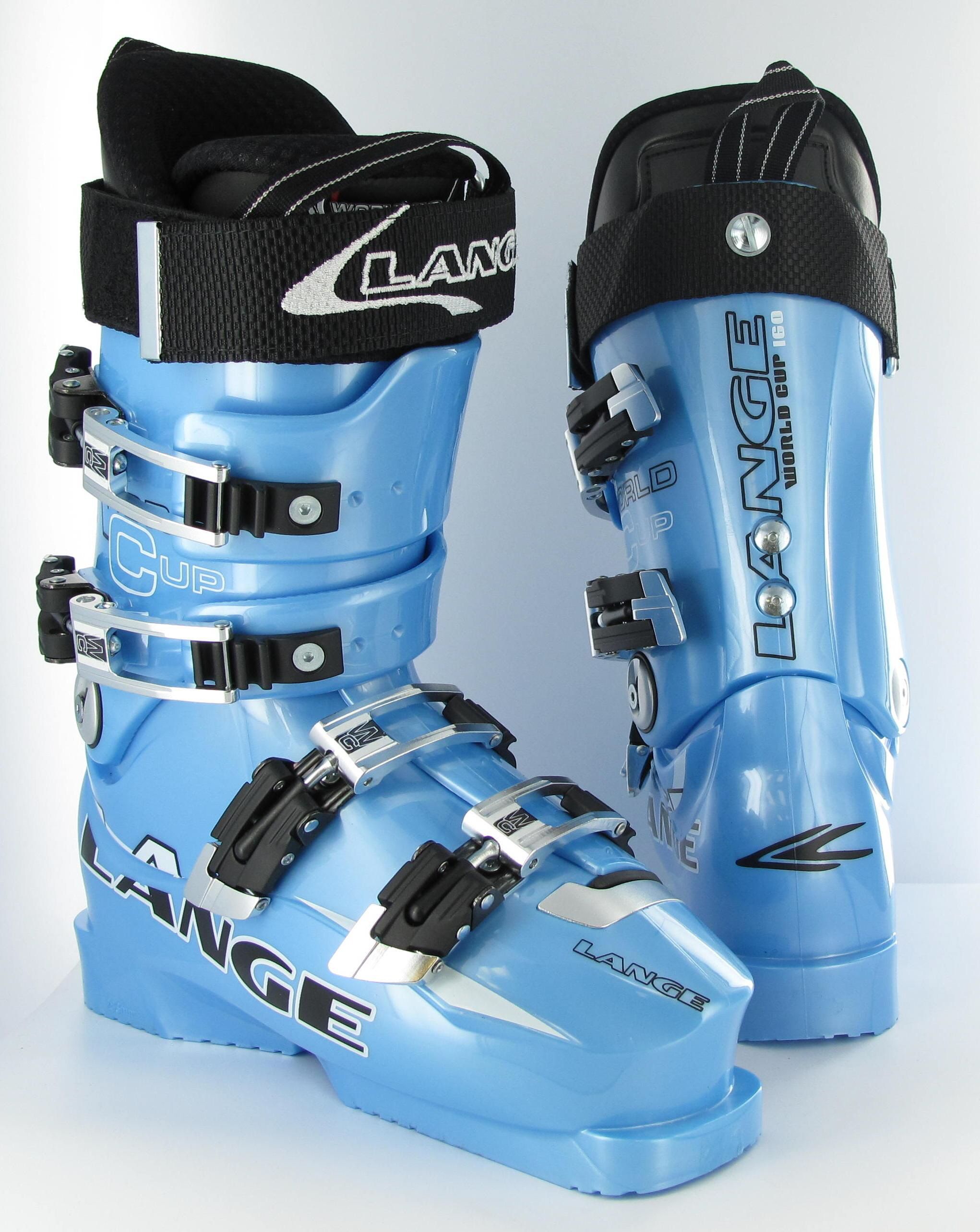 Lange World Cup 160 ZA ZA Crazy Blue 2008 Ski Boot 22 5