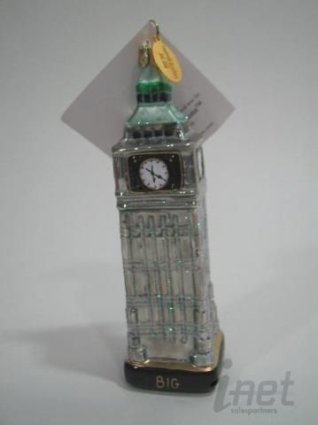 Landmark Creations Big Ben Christmas Ornament Hand Crafted Glass