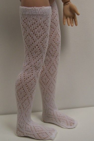 White Thigh Hi Doll Socks for Kish 14 Lark Piper Wren♥
