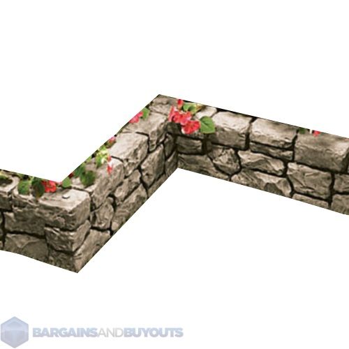 Stone Wall Border Landscape Edging Slate Grey 272417