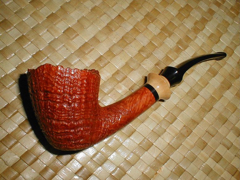 Lasse Skovgaard Freehand Pipe with Wood * New * Sixten Ivarsson Retro