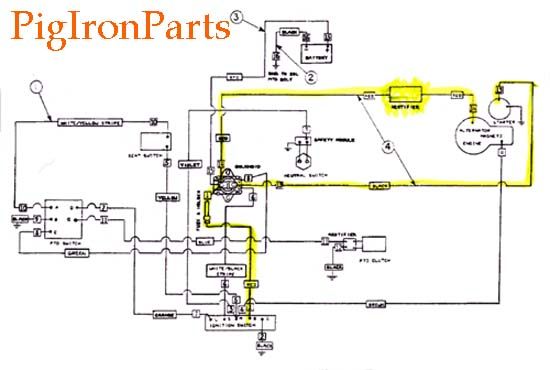 Homelite Jacobsen RMX8 11 Ford Riding Lawn Mower Starter Wiring