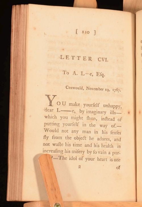 1775 3VOL Letters of The Late Rev Mr Laurence Sterne Mrs Medalle First