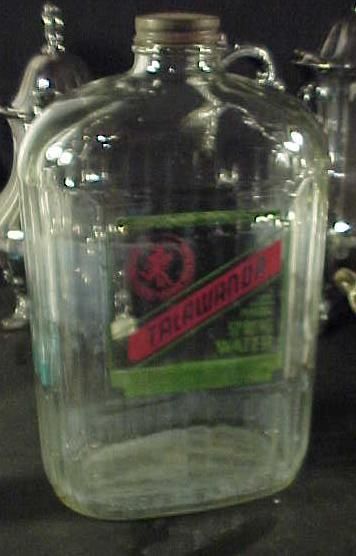 Talawanda Spring Water Bottle 1950s 1 2 Gallon Size