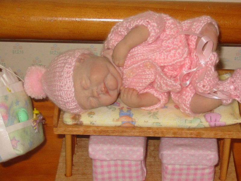 OOAK Clay Baby Girl Beautiful by Diane Waters Must See