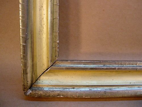 1850s Oblong Lemon Gilt Gold Picture Frame