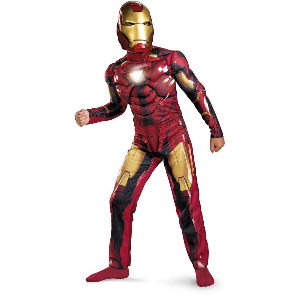 Iron Man 2 2010 Movie Mark VI Light Up Deluxe Child Costume