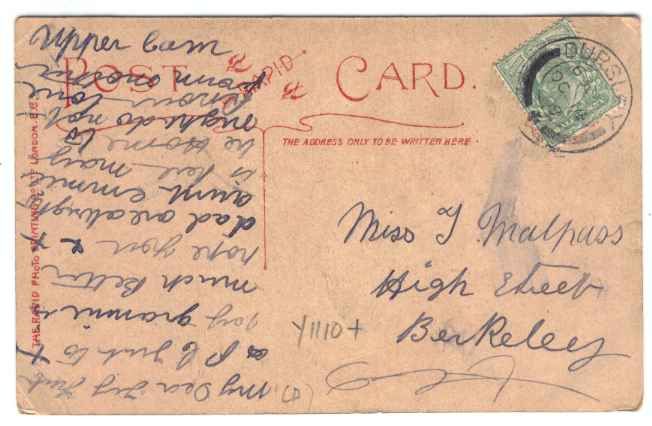 UK Edwardian Actress Madge Lessing 1909 Postcard