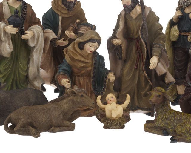 10 Piece Resin Nativity Set by Linda Dano