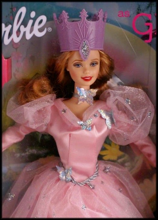 BARBIE as Talking GLINDA Doll   Magic Wand WIZARD OF OZ Movie Mattel