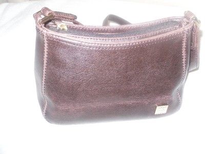 Liz Claiborne Brown Leather Purse Handbag NYC