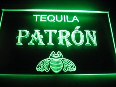 Tequila Patron Logo Beer Bar Pub Store Light Sign Neon W2601 New