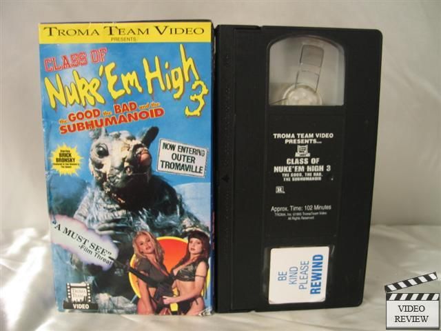 Class of NukeEm High 3 VHS Brick Bronsky Lisa Gaye