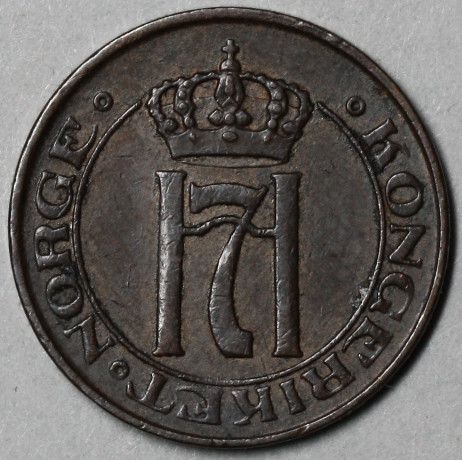 1910 Norway 1 Ore Haakon VII