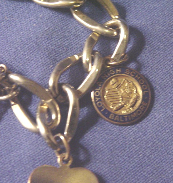 1960 Loyola High School College Charms on Monet Charm Bracelet