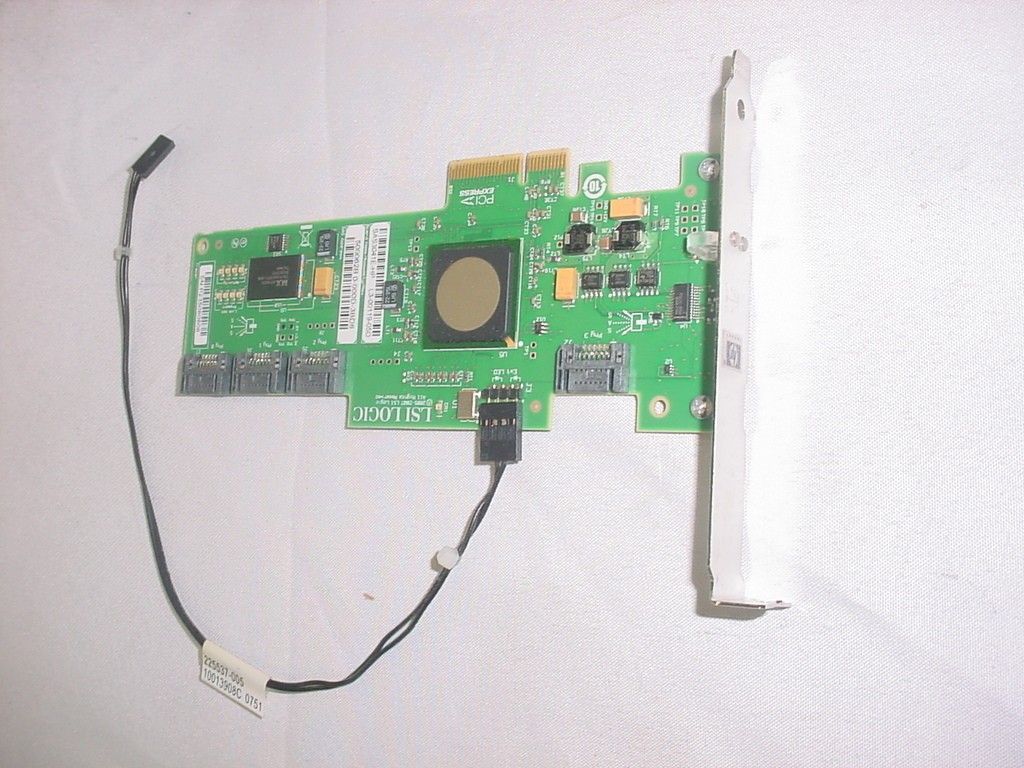 LSI Logic SAS 4 Port RAID Controller 431103 001 405272 003 SAS3041E HP