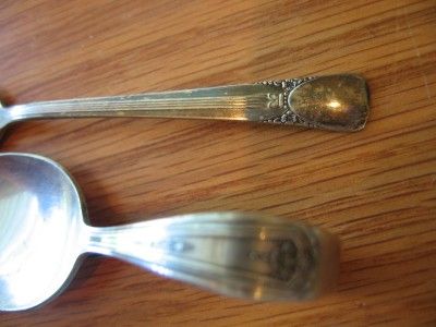 SILVERPLATE BABY SPOONS  EMBASSY AND ONEIDA TUDOR PLATE COMMUNITY MADE