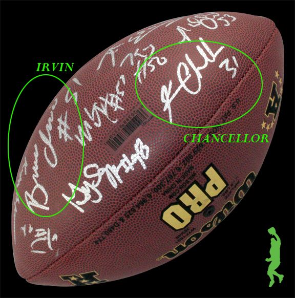 2012 Seattle Seahawks Team Signed NFL Football Pete Carroll Golden