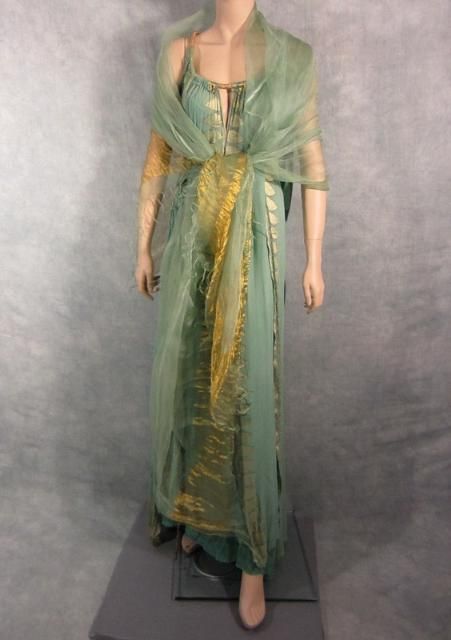 Spartacus Seppia Hanna Mangan Lawrence Worn Roman Gown Shawl Hair Pcs