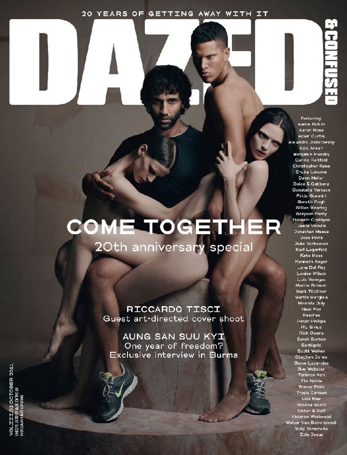 Riccardo Tisci, Mariacarla Boscono & Saskia de Brauw by Matthew Stone